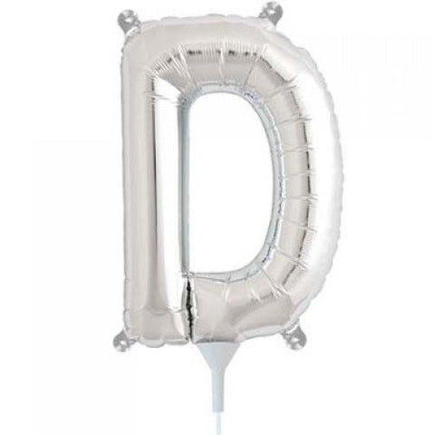 41cm Letter D Silver - Air Fill - Northstar Foil Balloon #3000482 - Each (Pkgd.)