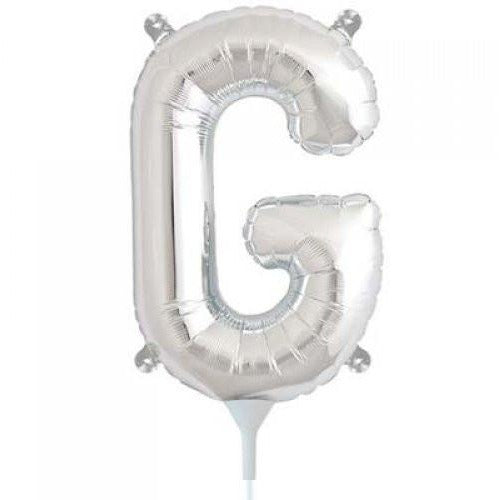 41cm Letter G Silver - Air Fill - Northstar Foil Balloon #3000485 - Each (Pkgd.)