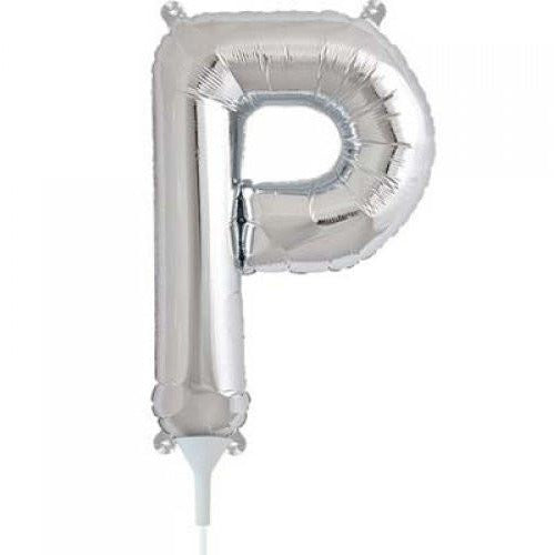 41cm Letter P Silver - Air Fill - Northstar Foil Balloon #3000494 - Each (Pkgd.)