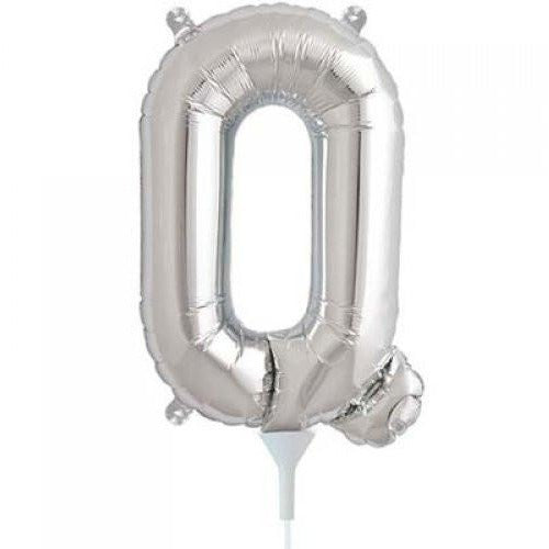 41cm Letter Q Silver - Air Fill - Northstar Foil Balloon #3000495 - Each (Pkgd.)