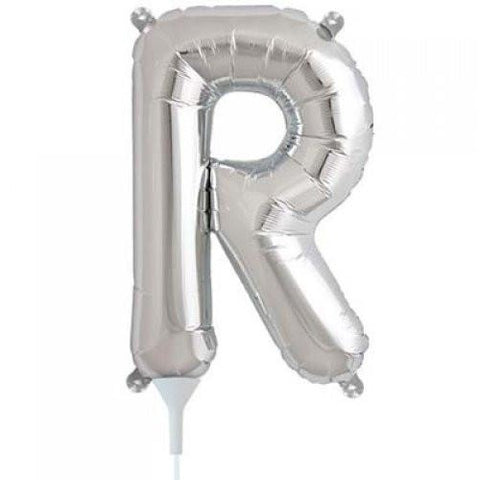 41cm Letter R Silver - Air Fill - Northstar Foil Balloon #3000496 - Each (Pkgd.)