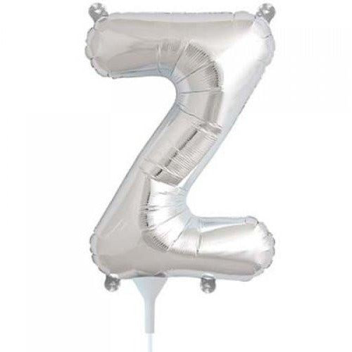 41cm Letter Z Silver - Air Fill - Northstar Foil Balloon #3000504 - Each (Pkgd.)