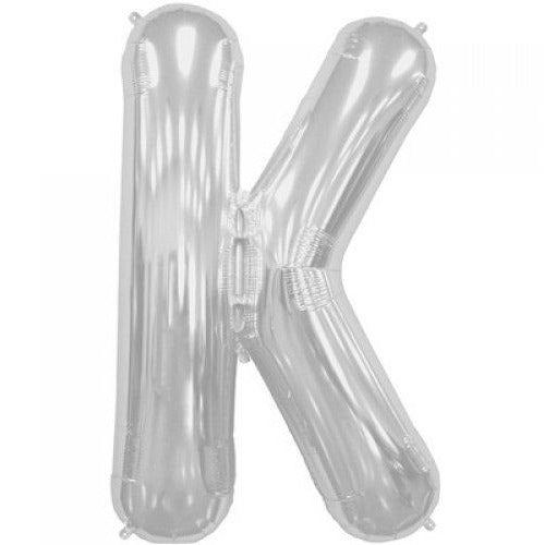 Northstar 86cm Letter Foil K Silver #3000206 - Each (Pkgd.)