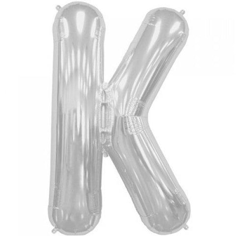 Northstar 86cm Letter Foil K Silver #3000206 - Each (Pkgd.)