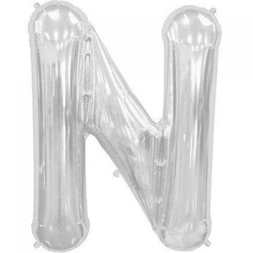 Northstar 86cm Letter Foil N Silver #3000209 - Each (Pkgd.)