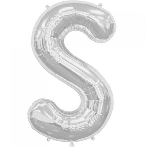 Northstar 86cm Letter Foil S Silver #3000214 - Each (Pkgd.)