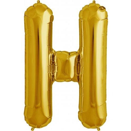 Northstar 86cm Letter Foil H Gold #3000255 - Each (Pkgd.)