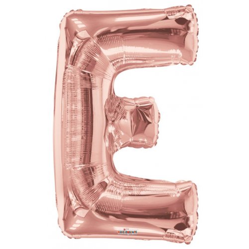 86cm Letter E Rose Gold Foil Balloon #59850 - Each (Pkgd.)