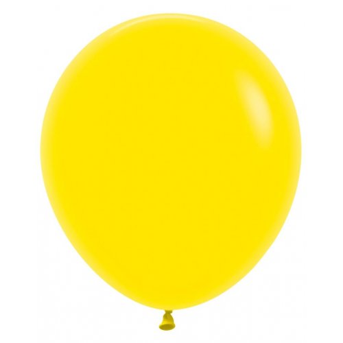 46cm Latex Round Plain Fashion Yellow Sempertex #222603 - Pack of 25