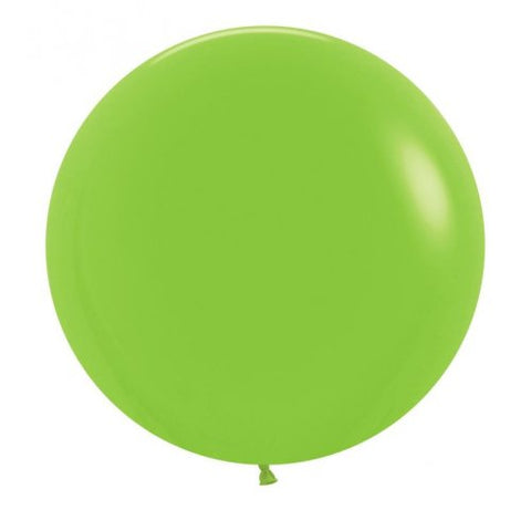 60cm Latex Round Plain Fashion Lime Green Sempertex #222659 - Pack of 3