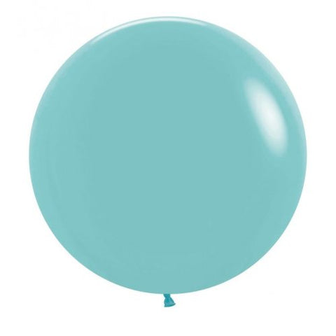 60cm Latex Round Plain Fashion Aquamarine Blue Sempertex #222661 - Pack of 3