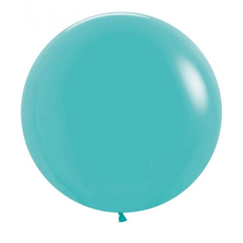 60cm Latex Round Plain Fashion Caribbean Blue Sempertex #222662 - Pack of 3