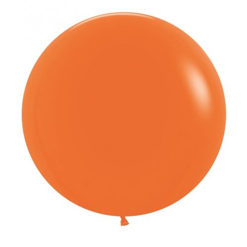 60cm Latex Round Plain Fashion Orange Sempertex #222669 - Pack of 3