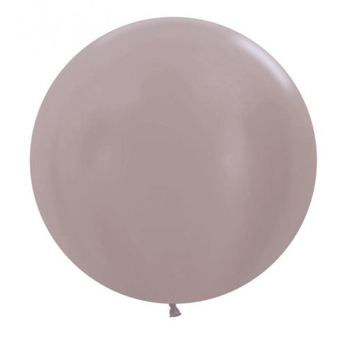 60cm Latex Round Plain Pearl Greige Sempertex #222691-3 Pack of 3