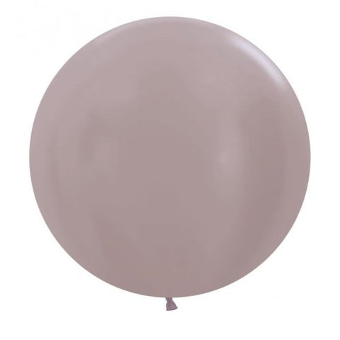 60cm Latex Round Plain Pearl Greige Sempertex #222691-3 Pack of 3