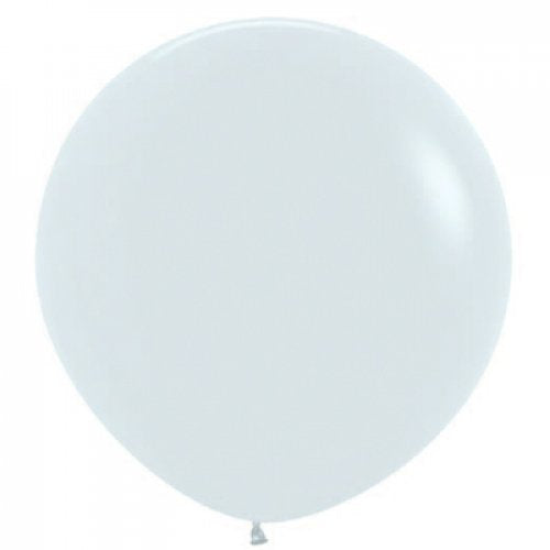 90cm Latex Round Plain Fashion White Sempertex #222708 Pack of 3