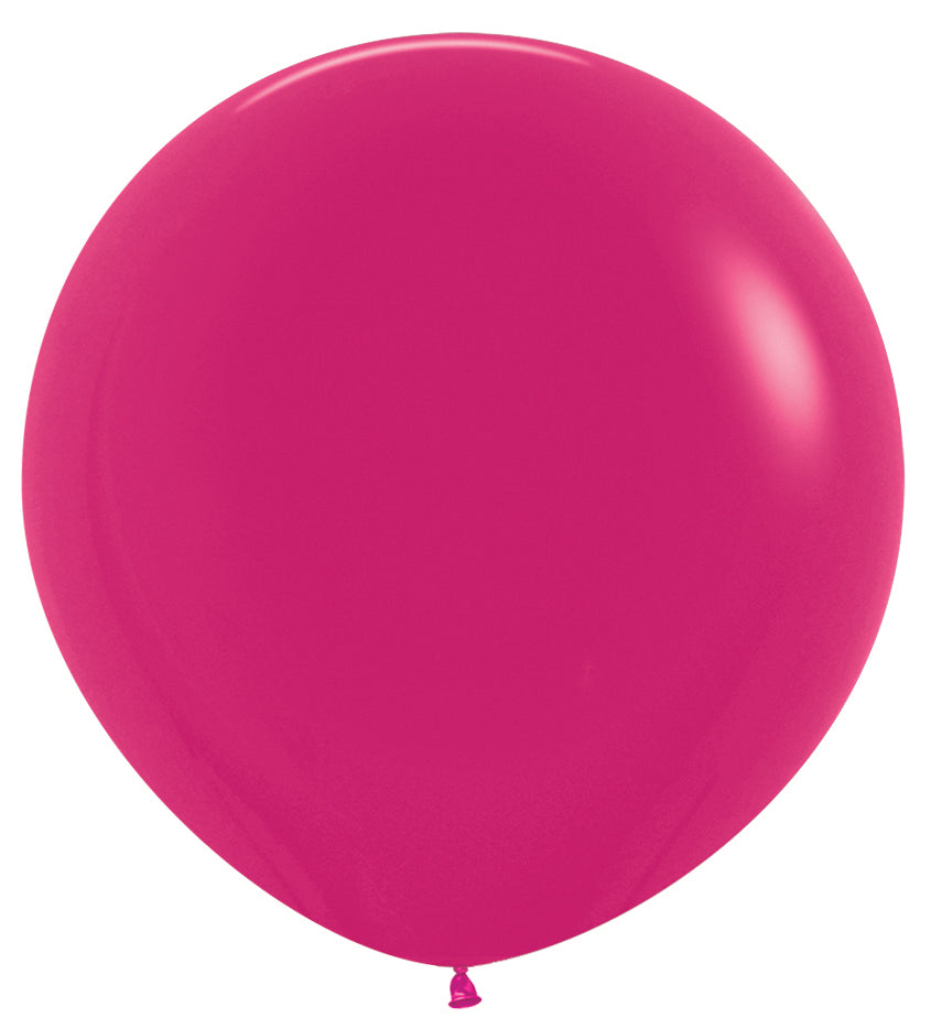 90cm/3' Latex Fashion RASPBERRY - Pack of 3 #222741