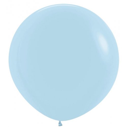 90cm Latex Round Plain Matte Pastel Blue Sempertex #222753 Pack of 3