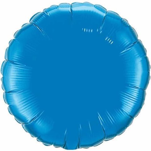 45cm Round Sapphire Blue Plain Foil #22632 - Each (Unpkgd.)