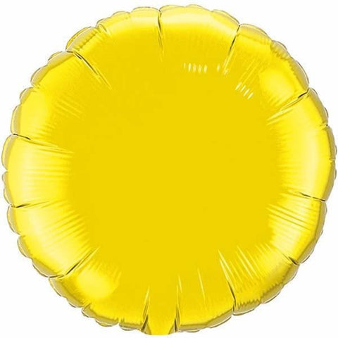 45cm Round Citrine Yellow Plain Foil #22637 - Each (Unpkgd.) SPECIAL ORDER ITEM