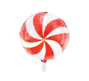 Foil Balloon Candy Swirl RED 35cm #FS26107007