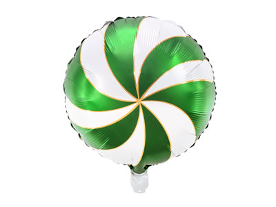 Foil Balloon Candy Swirl GREEN 35cm #FS26107012