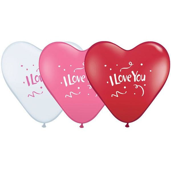 38cm Heart Love Assorted I Love You Confetti #27506 - Pack of 50 SPECIAL ORDER ITEM