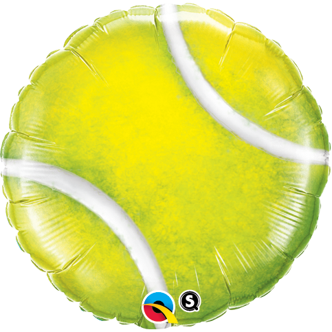 45cm Round Foil Tennis Ball #21893 - Each (Pkgd.)