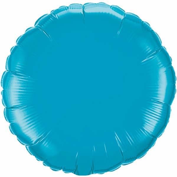 45cm Round Turquoise Plain Foil #30749 - Each (Unpkgd.) SPECIAL ORDER ITEM