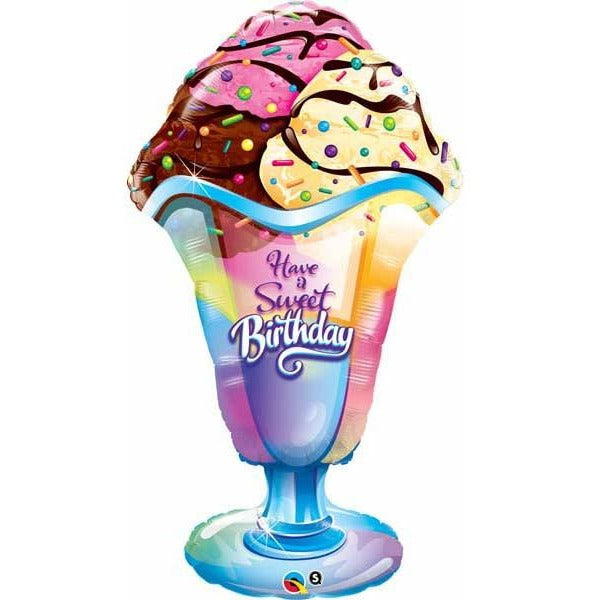 105cm Shape Foil Have A Sweet Birthday Sundae SW #16415 - Each (pkgd.) SPECIAL ORDER ITEM