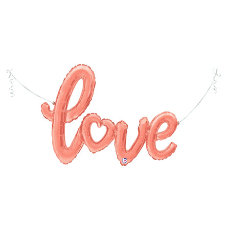 Shape Love Script Rose Gold 47