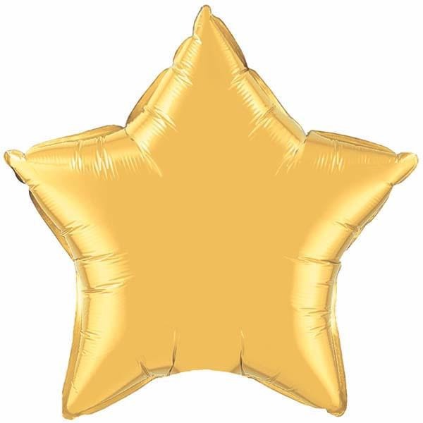 22cm Star Metallic Gold Plain Foil #35982 - Each (Unpkgd.) SPECIAL ORDER ITEM