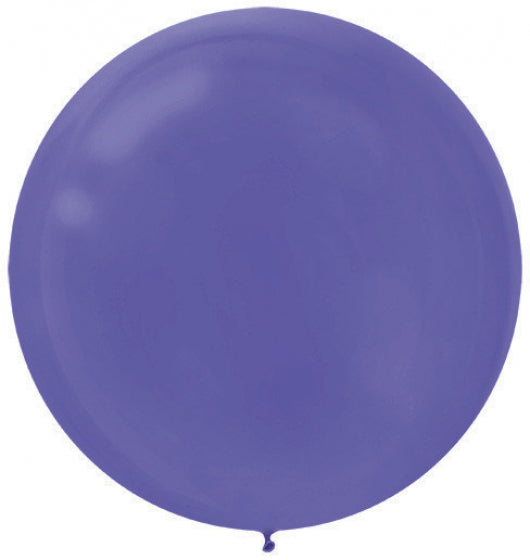 60cm Latex Round Plain New Purple Anagram #115910.106 - Pack of 4