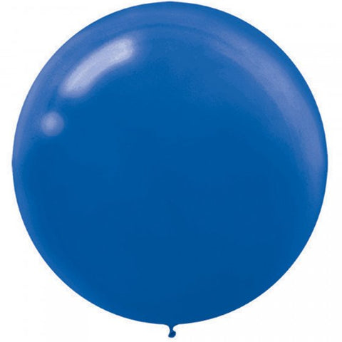 60cm Latex Round Plain Bright Royal Blue Anagram #115910.105 - Pack of 4