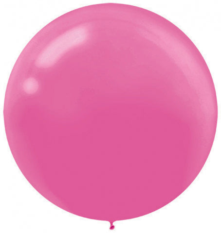 60cm Latex Round Plain Bright Pink Anagram #115910.103 - Pack of 4