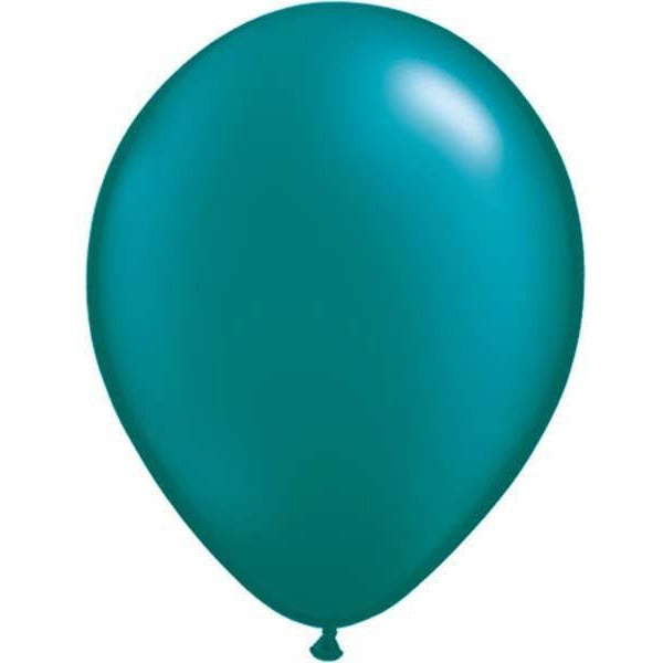 28cm Round Pearl Teal Qualatex Plain Latex #39821 - Pack of 25