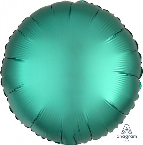 45cm Round Foil JADE Satin Luxe Plain Foil #HA36798 - Each (pkgd.)