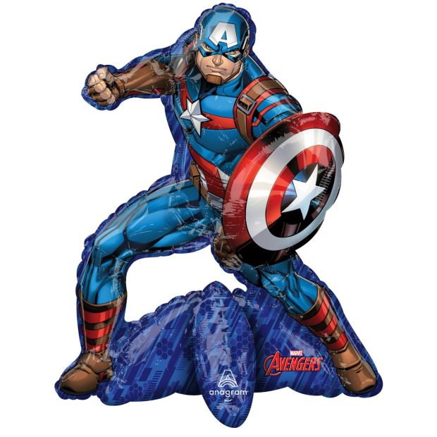 66cm Foil Multi Balloon Captain AMERICA #42574