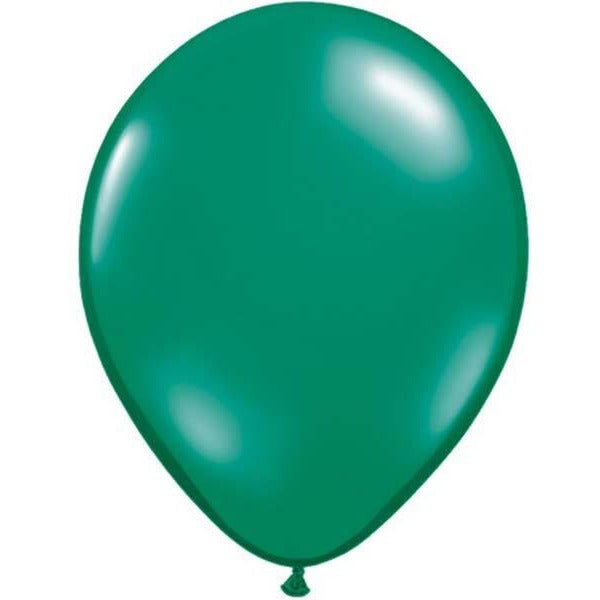 28cm Round Emerald Green Qualatex Plain Latex #43744 - Pack of 100