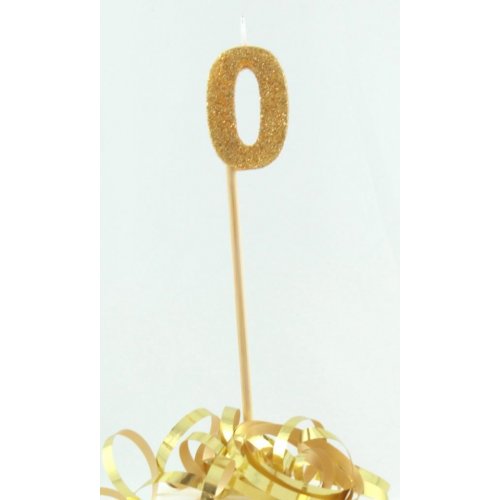 Long Stick Candle ZERO Gold #447800 Each