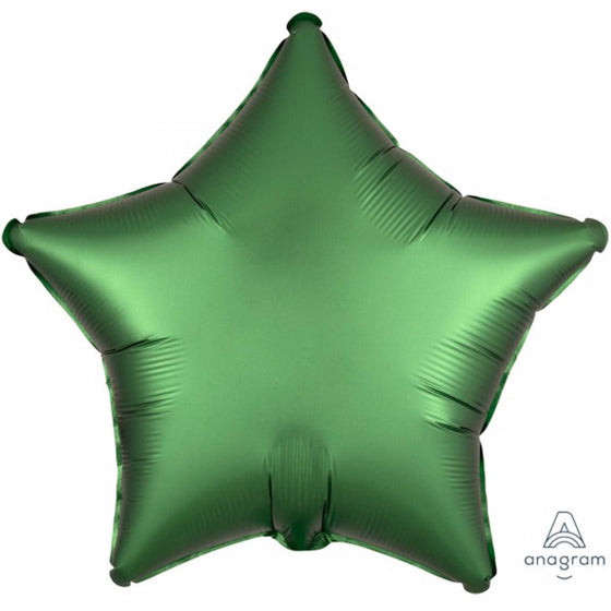 48cm Star EMERALD Satin Luxe Plain Foil #HA38588 - Each (pkgd.)