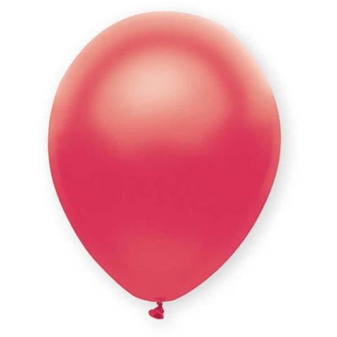 30cm Round Pearl Red Funsational Plain Pkg #50065 - Pack of 50