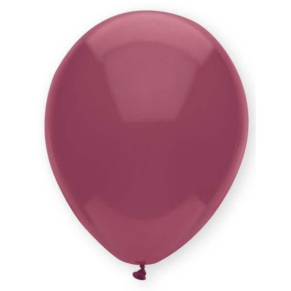 30cm Round Crystal Burgundy Funsational Plain Pkg #50902 - Pack of 50