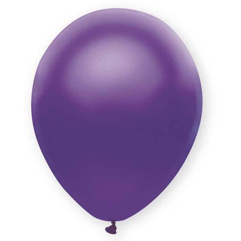 30cm Round Pearl Purple Funsational Plain Pkg #50908 - Pack of 50