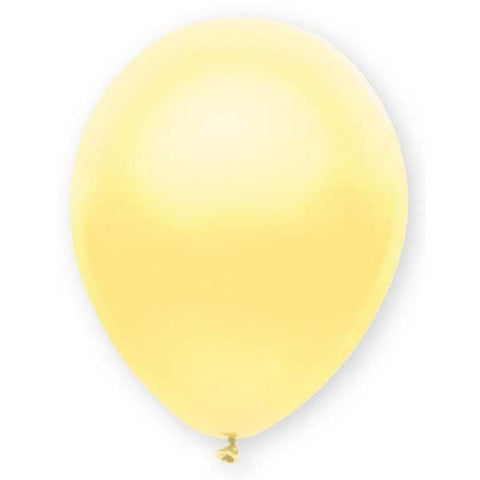 30cm Round Pearl Yellow Funsational Plain Pkg #50910 - Pack of 50