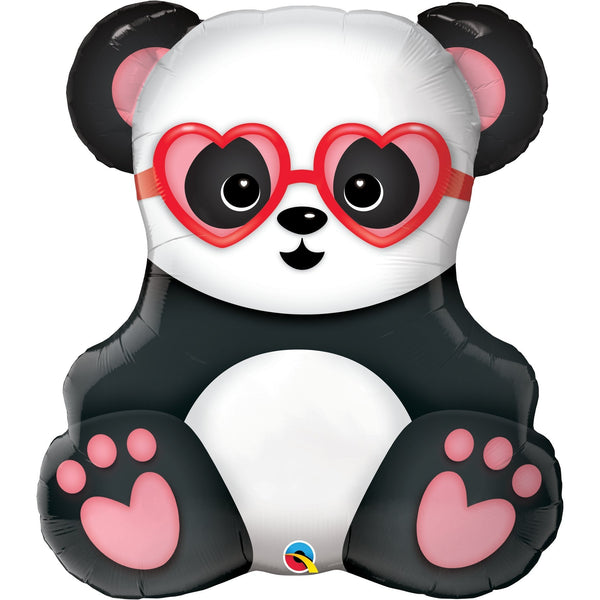 80cm Shape Foil Lovestruck Panda Bear SW #54882 - Each (pkgd.)