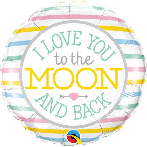 45cm Round Foil I Love You To The Moon #55382 - Each (Pkgd.)