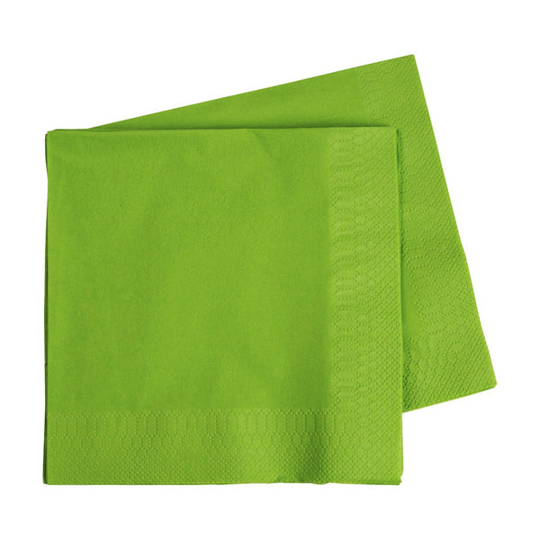 LUNCH Napkin 330mm LIME GREEN 40Pk #FS6072LGP