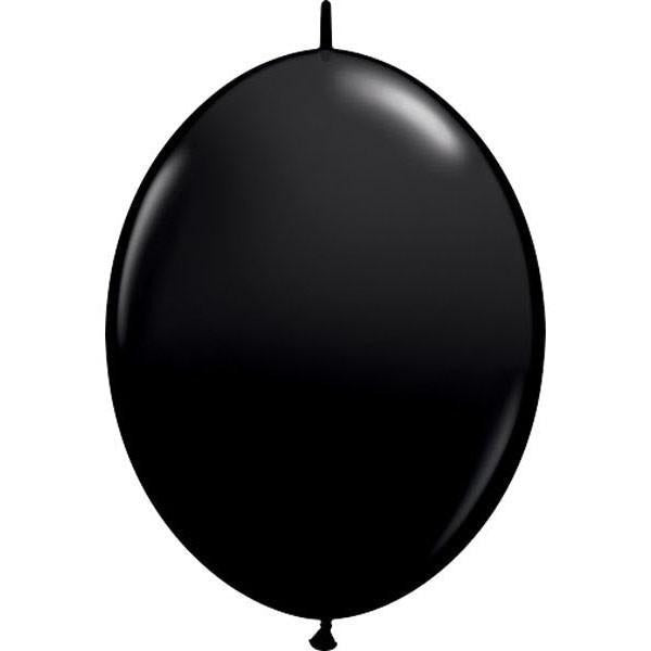 30cm Quick Link Onyx Black Qualatex Quick Link Balloons #65216 - Pack of 50