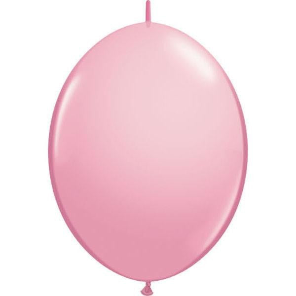 30cm Quick Link Pink Qualatex Quick Link Balloons #65222 - Pack of 50